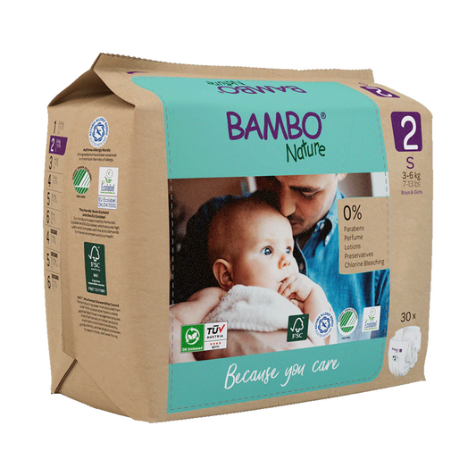Bambo Nature pañales T2 (3-6kg) 30 uds
