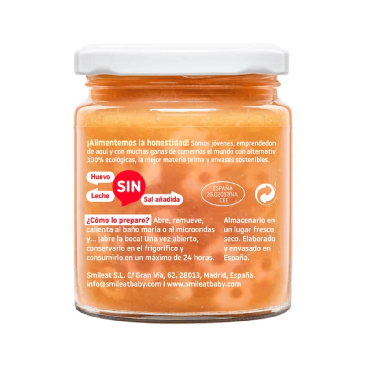 Pack 12x Tarrito Pasta con Tomate Ecológico CA CHI TOS Smileat, 230g