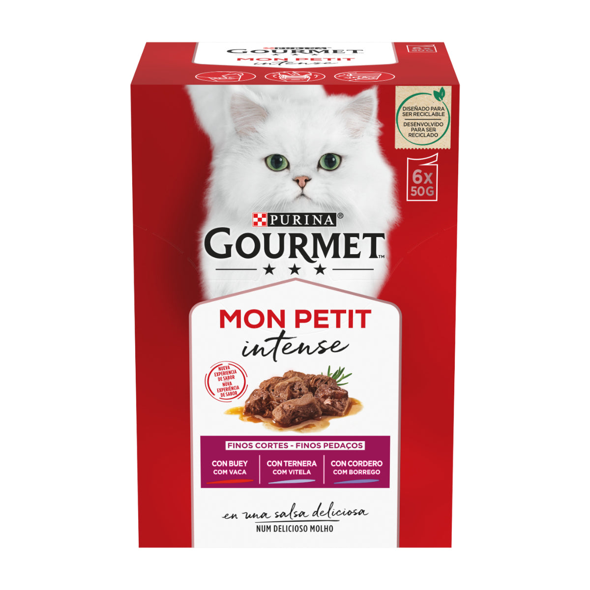 GOURMET Mon Petit de Carnes Multipack 6x50g