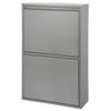 Mueble metálico reciclaje Duett con compartimentos 4 compartimentos Blanco