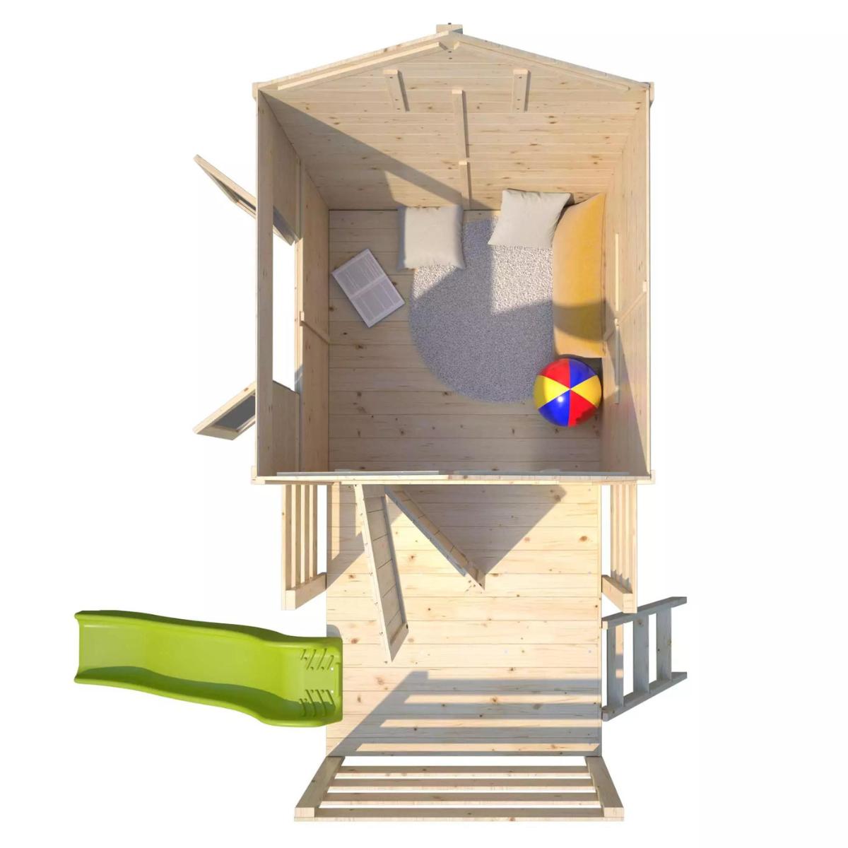 Casita de madera con tobogán Josephine Soulet