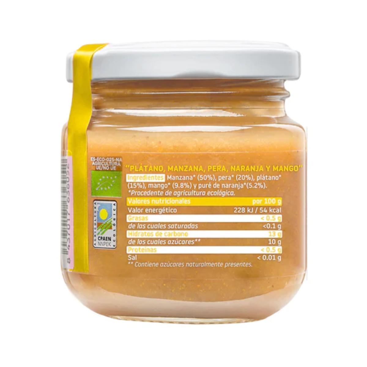 Tarrito Multifrutas con Mango BIO +6 Meses Smileat