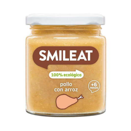 Tarrito BIO pollo con arroz +6 meses Smileat, 230g