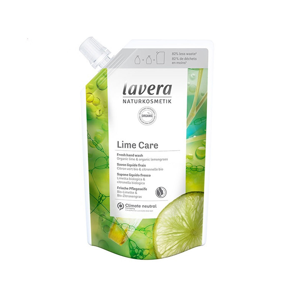 Recarga jabón de manos lima fresca, Lavera 500 ml
