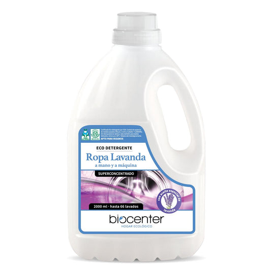Ecodetergente ropa Lavanda a mano y a maquina Biocenter 2 L