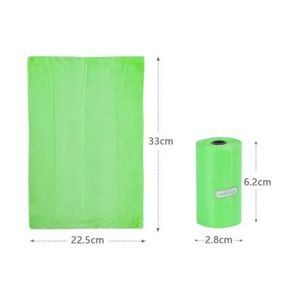 Bolsas biodegradables para excrementos con dispensador 450 Bolsas - 30 rollos