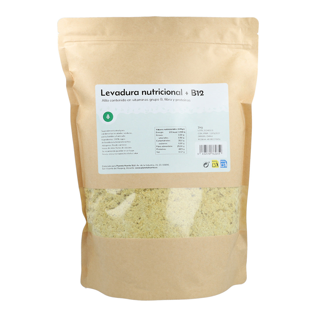 Levadura Nutricional + B12 Planeta Huerto