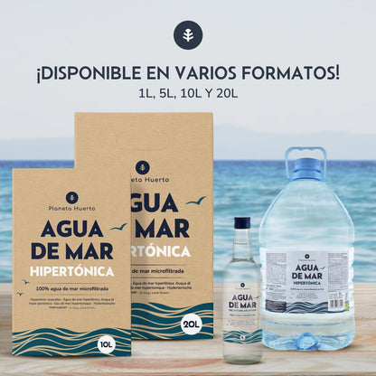 Agua de Mar Hipertónica Garrafa Planeta Huerto 5 L
