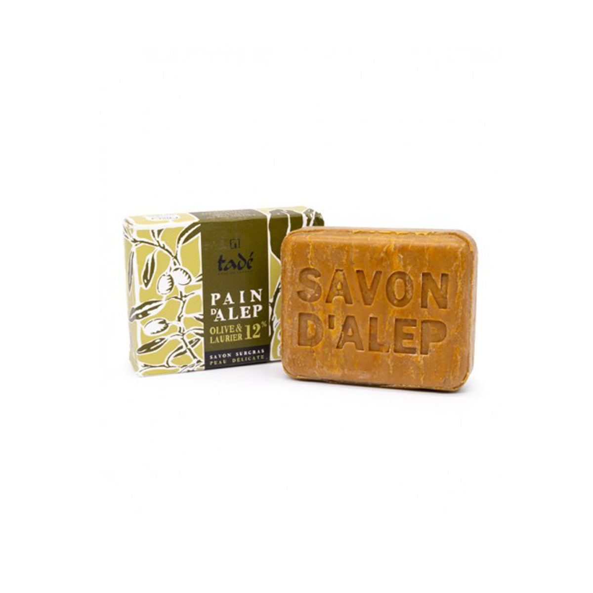 Tadé Jabón de Aleppo 12% Laurel. 190 gr.