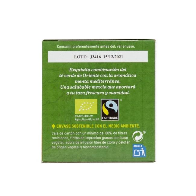 TÉ verde con menta bio  Tierra Madre 36 g