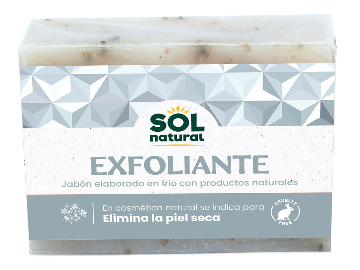 Jabones Natural Exfoliante Elaborados en Frio Sol Natural 100 g