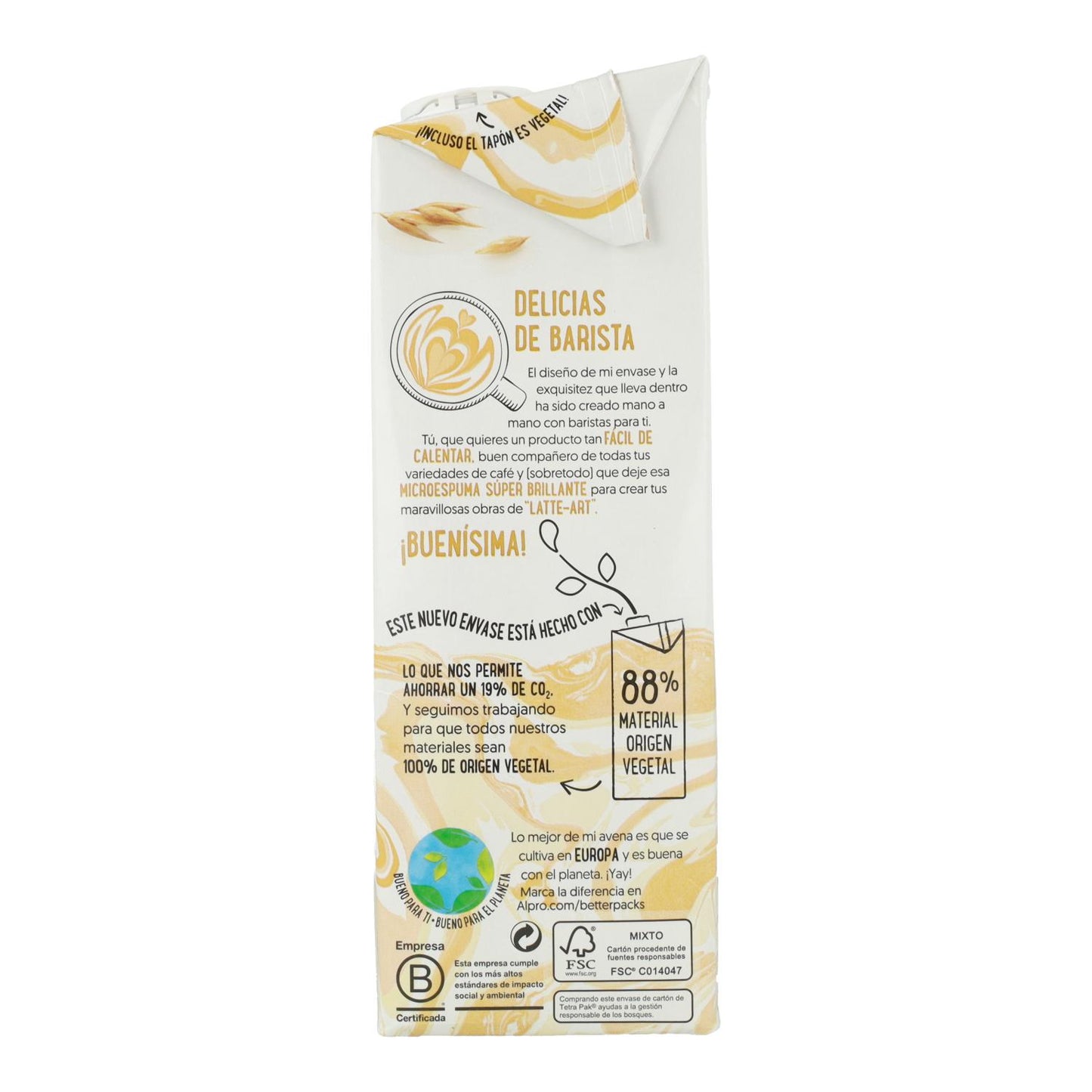 Bebida de Avena Barista Alpro 1 Litro