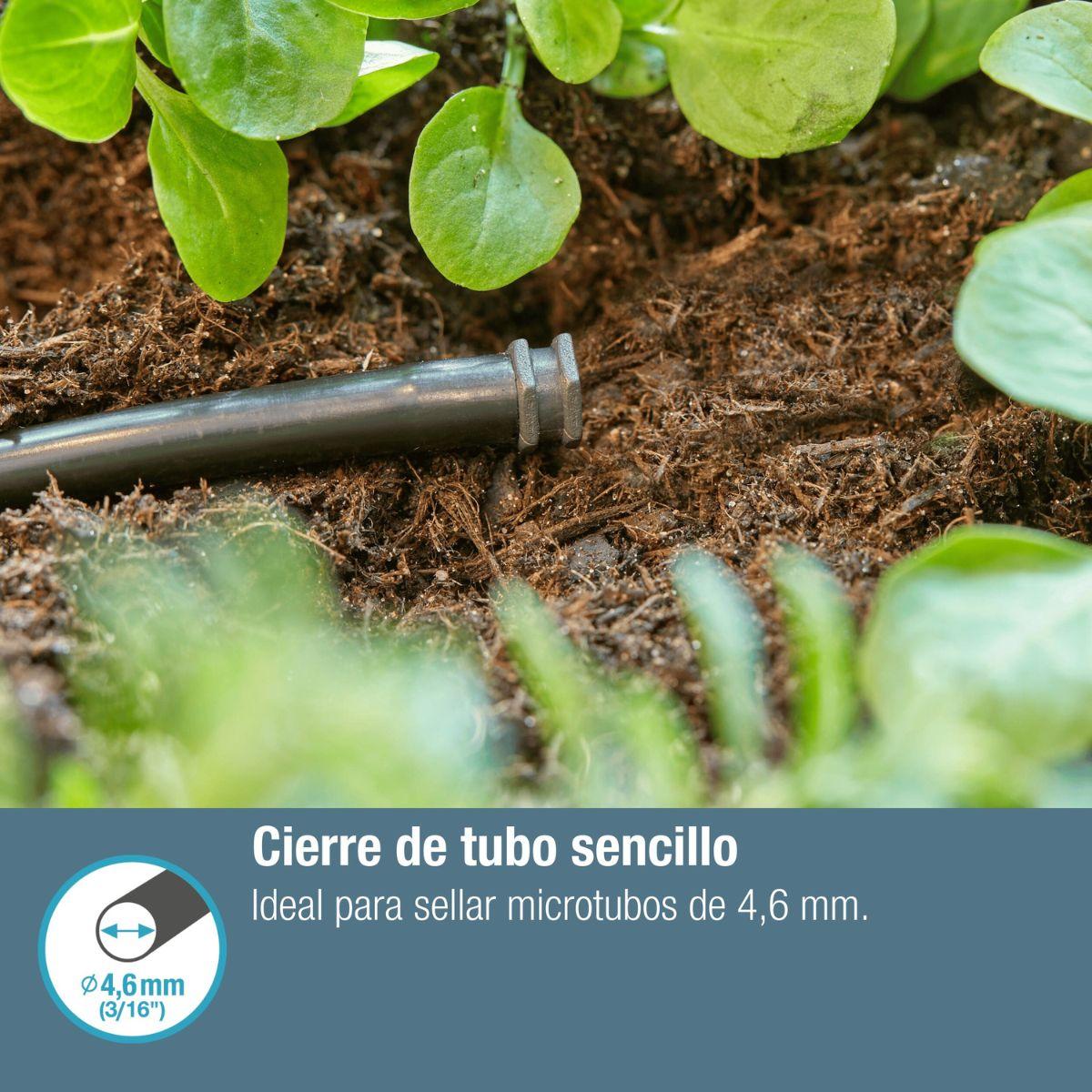 Tapón 4.6 mm (3/16") Microdripsystem Gardena