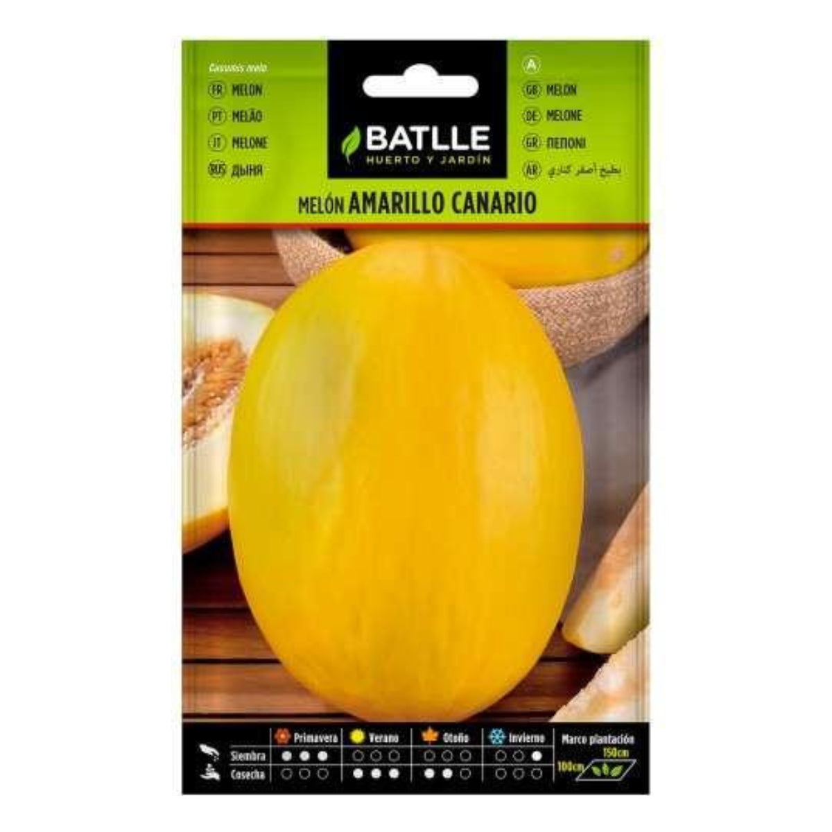 Semillas de  Melón amarillo Canario