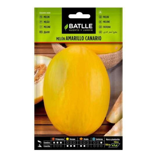 Semillas de  Melón amarillo Canario