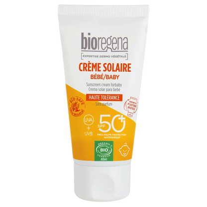 Protector solar Cara y zonas delicadas en bálsamo SPF50 Bioregena, 40 ml