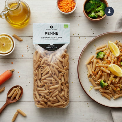 Macarrones de arroz integral ECO sin gluten Planeta Huerto 500 g
