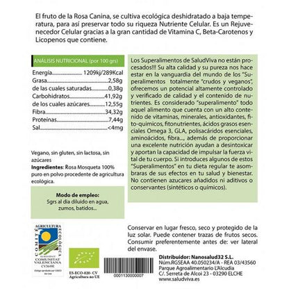 Rosa mosqueta en polvo BIO Salud Viva 125 g