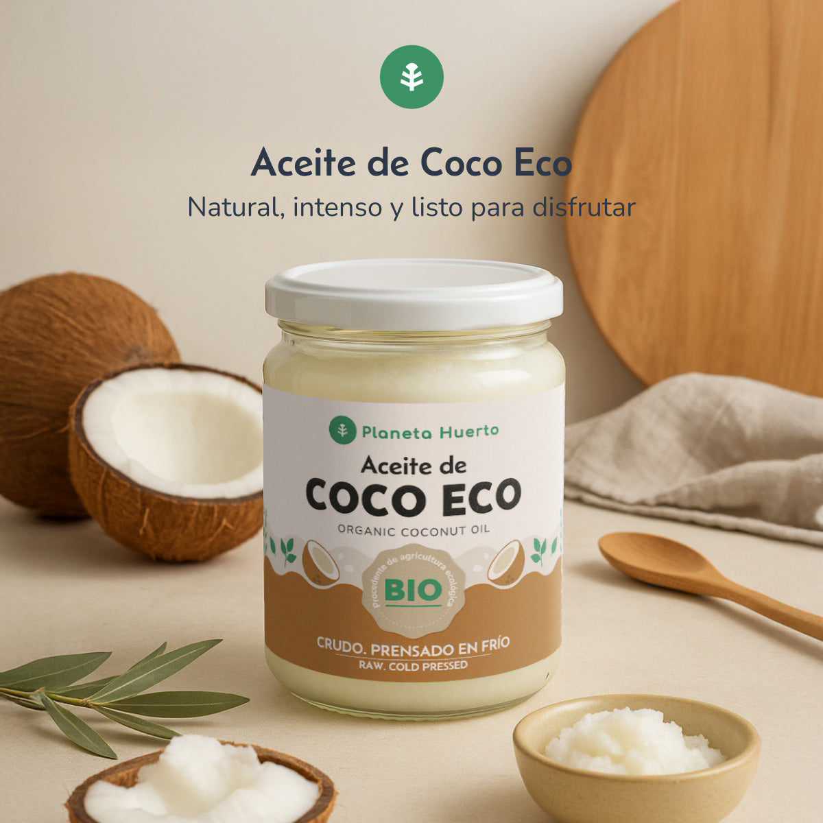 Pack 5x Aceite de coco ECO Planeta Huerto 430 ml
