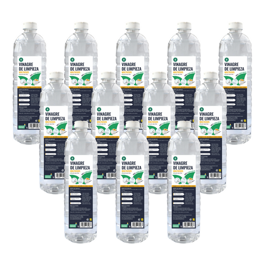 Pack 12 x Vinagre Blanco de Limpieza 1L Planeta Huerto