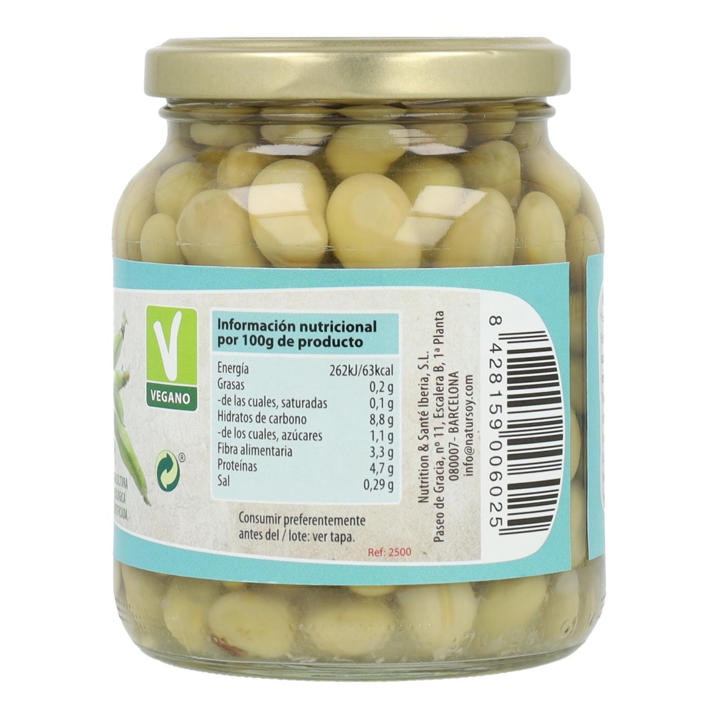 Habas al Natural, 350g. Natursoy
