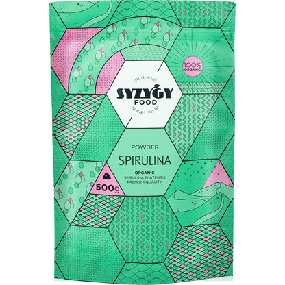 Espirulina en Polvo Ecológica Certificada, 500g. Syzygy Foods