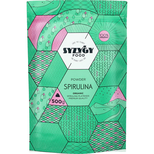 Espirulina en Polvo Ecológica Certificada, 500g. Syzygy Foods