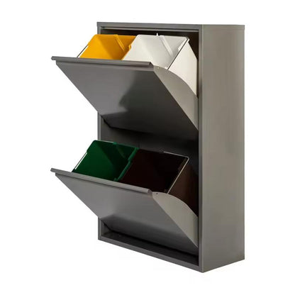 Armario para reciclaje metálico PAT 4 Gris