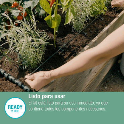 Set de Micro-Riego por Goteo para huertos y parterres (35 plantas) Microdripsystem Gardena