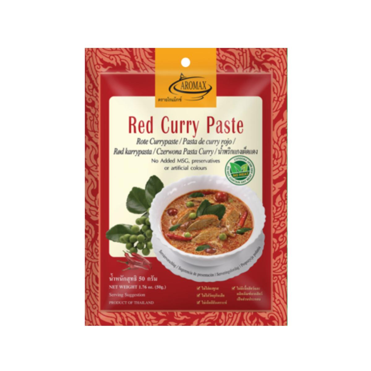 Pasta de Curry, Roja Aromax 50 g