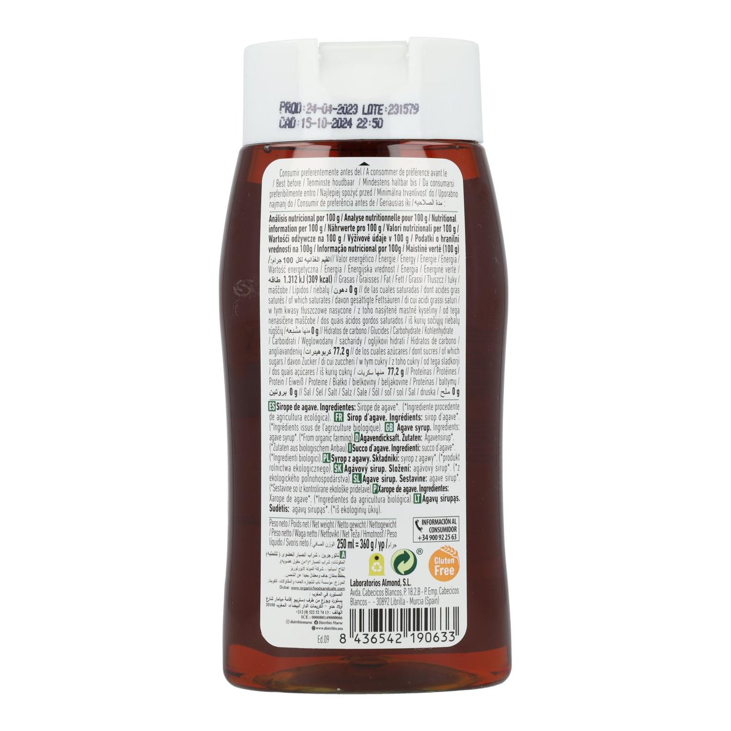 Sirope de Ágave Premium Naturgreen
