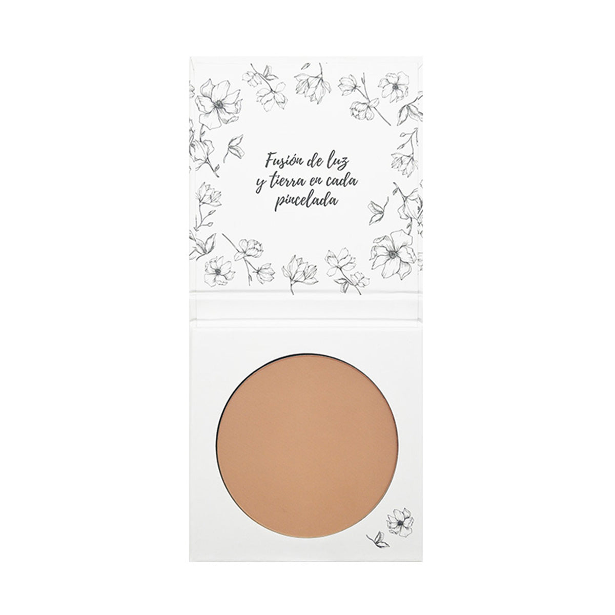 Maquillaje Polvo Compacto 03 Terracota La Bisbal, Acabado Impecable, Con Rosa Mosqueta y Manteca de Karité,  NaturaBio Cosmetics, 30ml