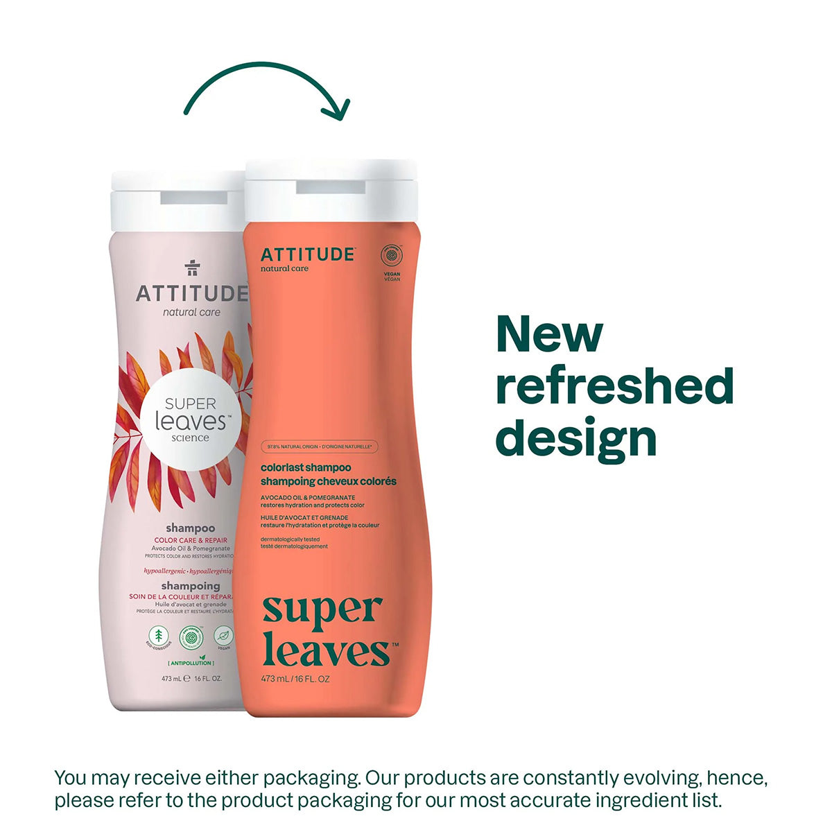 Super leaves Shampoo Colorlast Attitude 473 ml