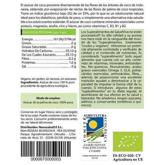 Azúcar de coco BIO, 250 g