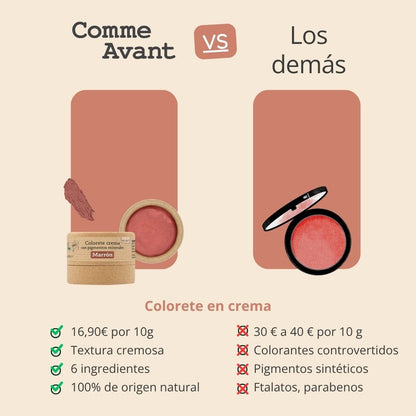 Colorete crema con pigmentos minerales Rose Comme Avant 10 g