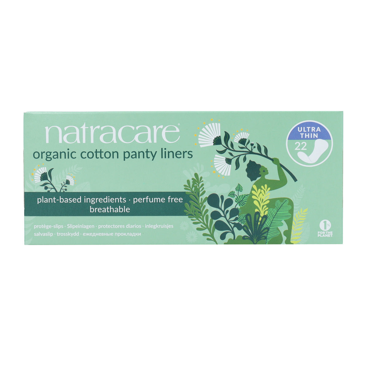 Salvaslip ultra fino algodón eco 100% Natracare 22 Uds
