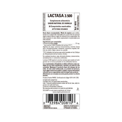 Lactasa 3500, 30 comprimidos (Vainilla)