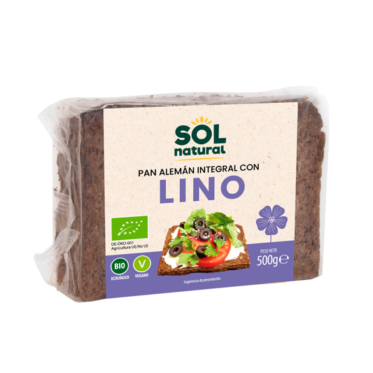 Pan alemán de Lino BIO Sol Natural 500 g