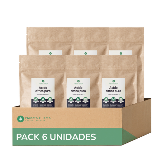 Pack 6xÁcido cítrico Planeta Huerto 1 Kg