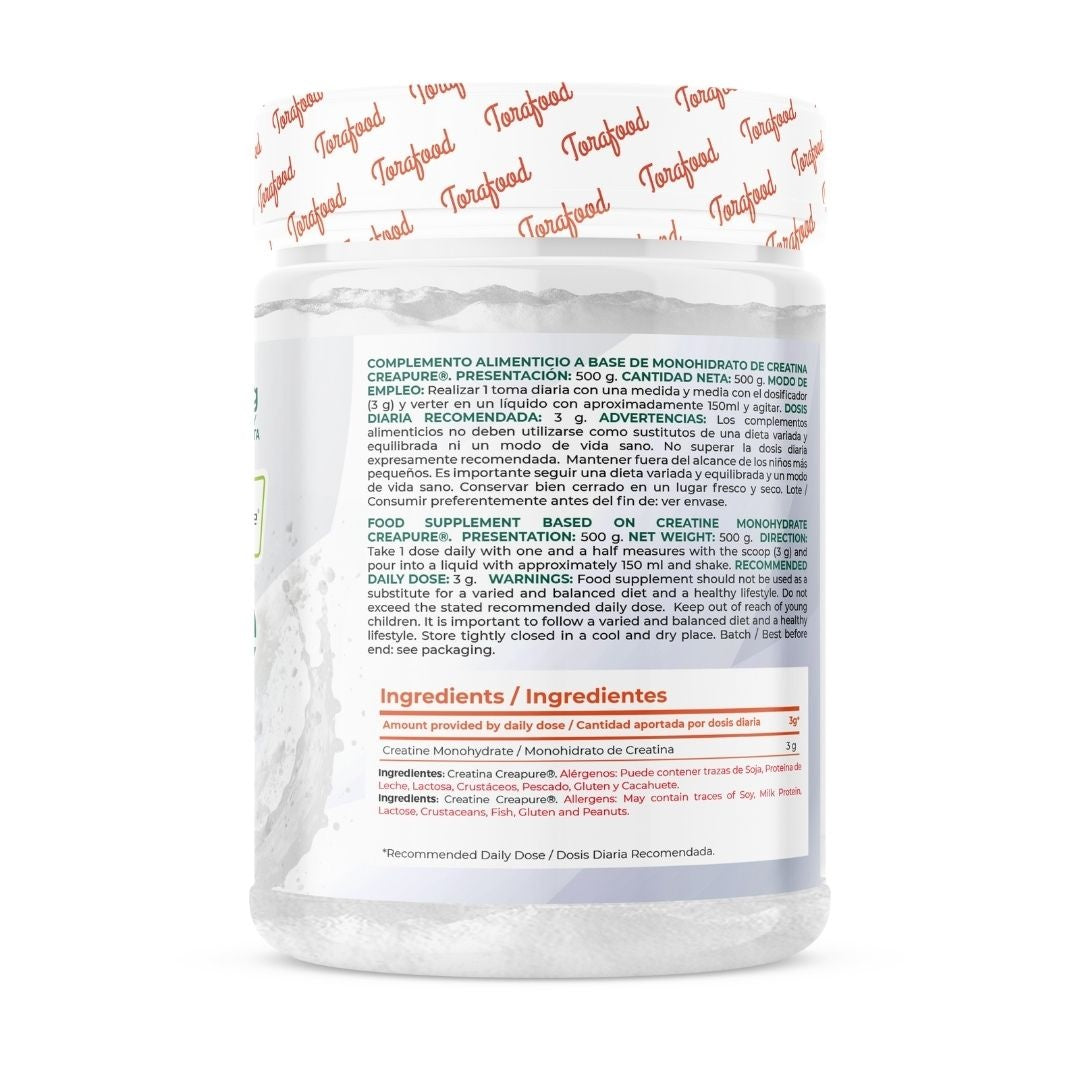 Creatina Creapure Neutra Torafood 500g