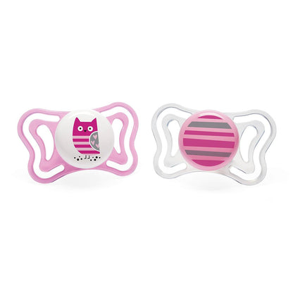 Chupete Physio Light silicona 6-16m 2ud Chicco