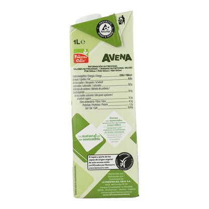 Bebida de Avena Bio La Finestra Sul Cielo 1 L