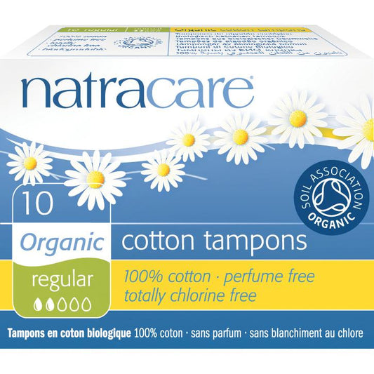 Tampón regular sin aplicador bio Natracare 10 uds