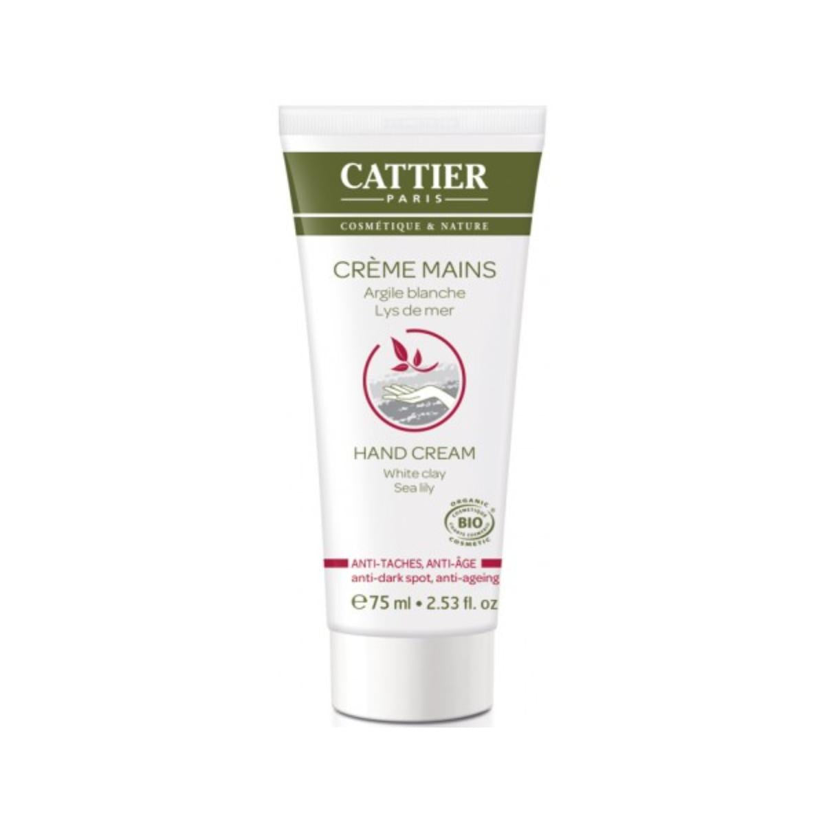 Crema de Manos Antimanchas Antiedad Cattier 75 ml