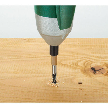 1 broca espiral para madera con vástago hexagonal Wolfcraft
