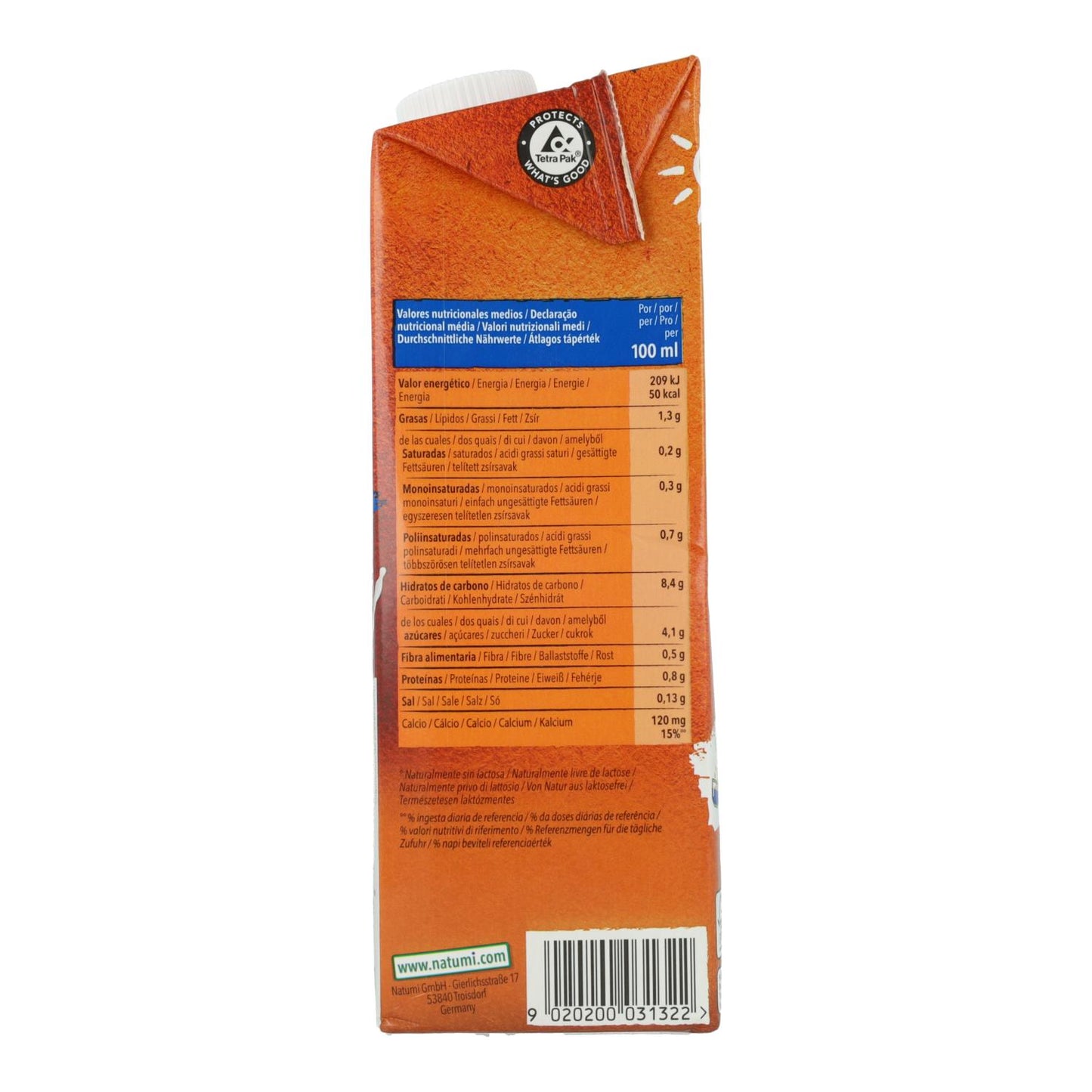 Pack 12x Bebida Avena Alga BIO Natumi 1 L