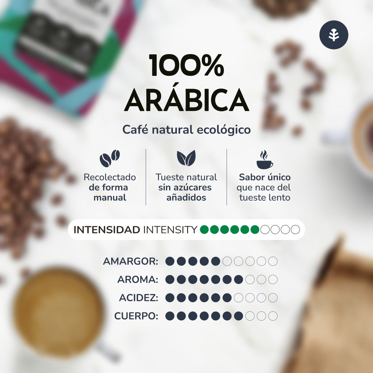 Pack 6x Café molido Eco 100% Arábica Planeta Huerto 250 g