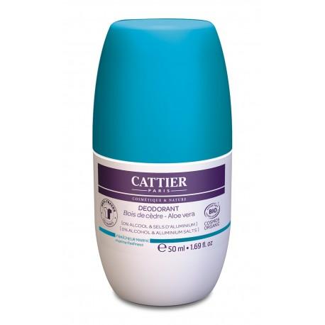 Desodorante roll-on frescor marino 24h Cattier 50ml