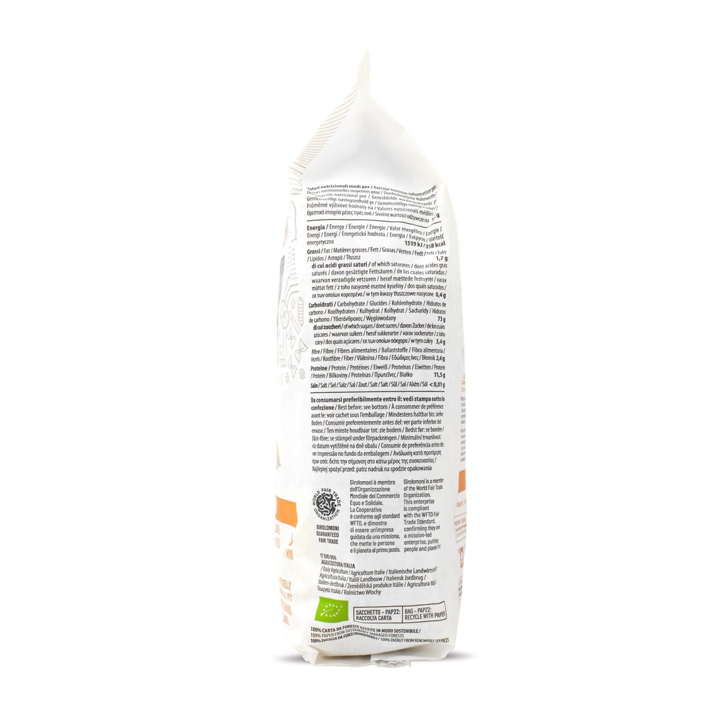 Penne rigate de trigo bio Girolomoni 500g