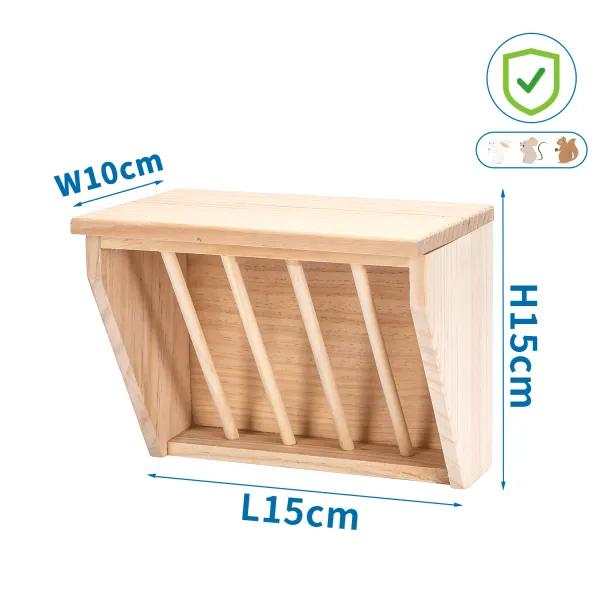 Comedero para heno de madera Nobleza 24x16x19 cm